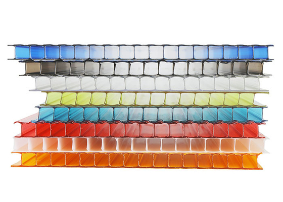 Anticorrosive Double Wall Polycarbonate Sheet UV Proof Multipurpose