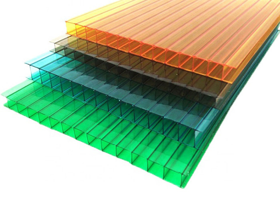 Anticorrosive Double Wall Polycarbonate Sheet UV Proof Multipurpose